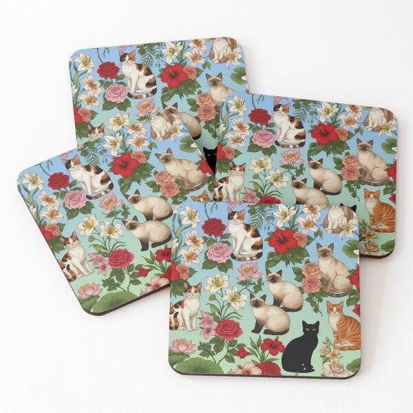 Item preview, Garden Companions – Floral Cats in Bloom designed and sold by meesub.