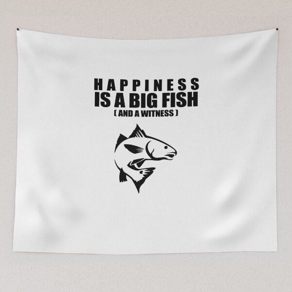 Item preview, Happiness is A Big Fish And A Witness designed and sold by TeeTimeGuys.