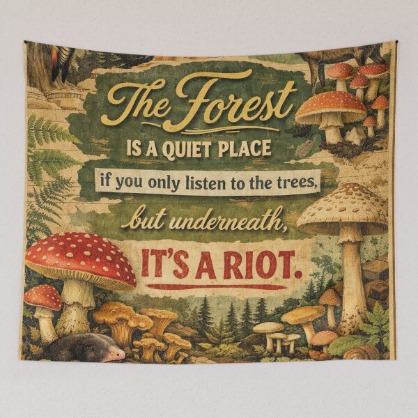 Item preview, The Forest is a Quiet Place – Vintage Art designed and sold by Mauswohn.