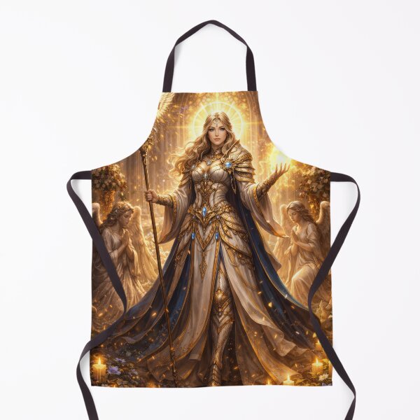 Item preview, Celestial Lightbringer – Angelic Paladin of Divine Radiance designed and sold by DrakariArt.