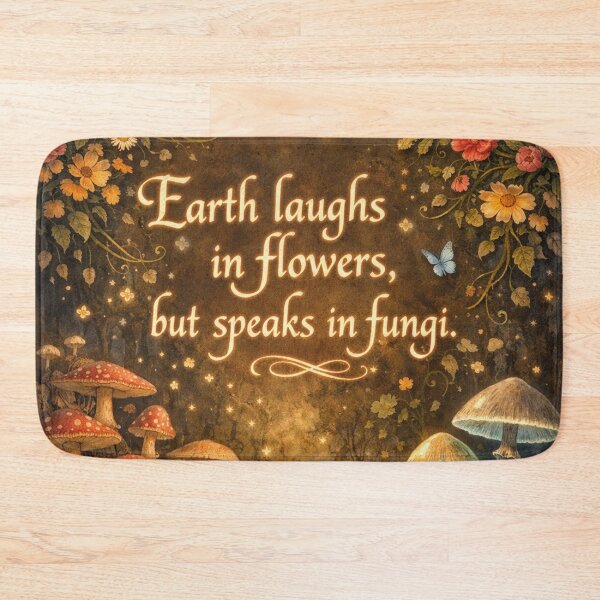 Item preview, Earth Speaks in Mushrooms – Mystical Nature Art designed and sold by Mauswohn.