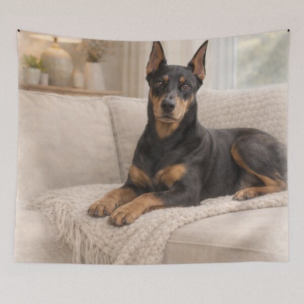 Item preview, Doberman Pinscher Dog Art – Elegant & Powerful Doberman Design designed and sold by ezsketch25.
