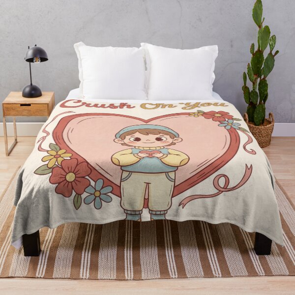 Item preview, Crush On You Cute Valentine Illustration – Kawaii Love Heart Gift Design designed and sold by MuseAI.