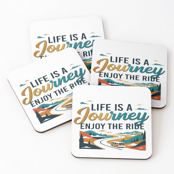 Item preview, Life Is a Journey Enjoy the Ride – Inspirational Travel Road Trip Quote Design designed and sold by Sushikidsntod.