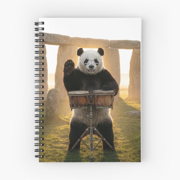 Item preview, Panda Plays the Bongos at Stonehenge designed and sold by Tridentulus.
