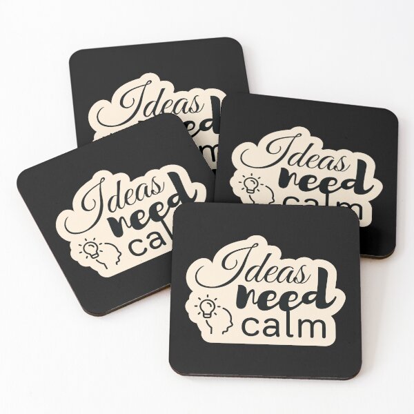 Item preview, Ideas need calm designed and sold by Cushy Digital.