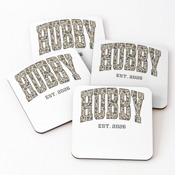 Item preview, Hubby Est 2026 Camo Mr Mrs Just Married Honeymoon Wedding Party designed and sold by pansak.