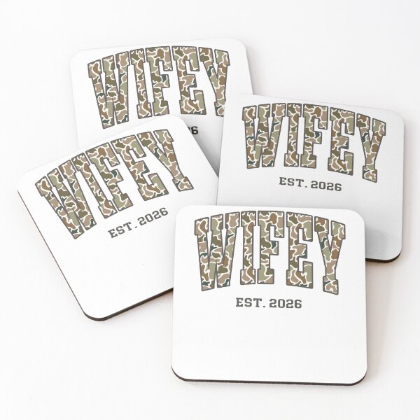 Item preview, Wifey Est 2026 Camo Mr Mrs Just Married Honeymoon Wedding Party designed and sold by pansak.