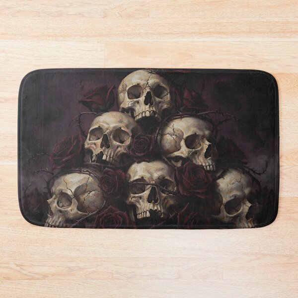 Item preview, Skulls and Roses – Dark Gothic Art with Thorns designed and sold by cr6zym1nd.
