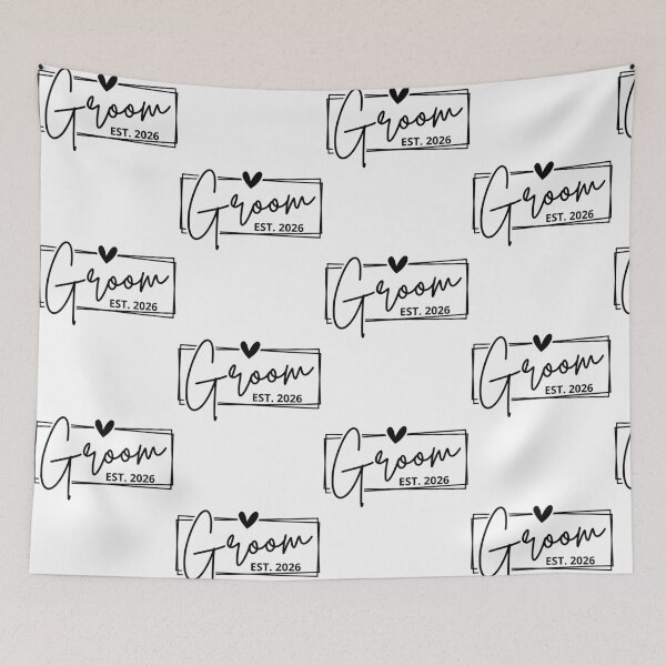 Item preview, Groom Est. 2026 Just Married Couple Wedding Party Husband Wife designed and sold by pansak.