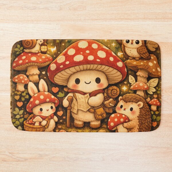 Item preview, Wanderlust Mushrooms – Cute Kawaii Quote Design designed and sold by Mauswohn.