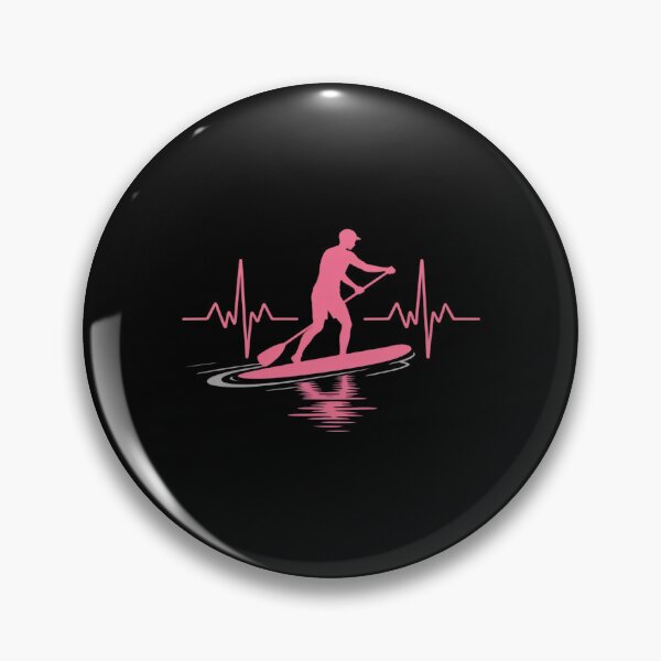 Item preview, Paddleboard Heartbeat Pink Minimal designed and sold by Tatianamiobi.