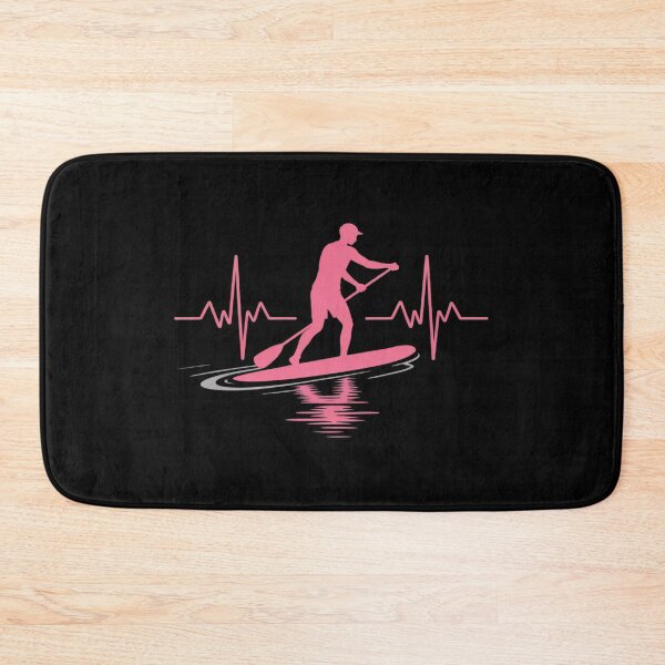 Item preview, Paddleboard Heartbeat Pink Minimal designed and sold by Tatianamiobi.