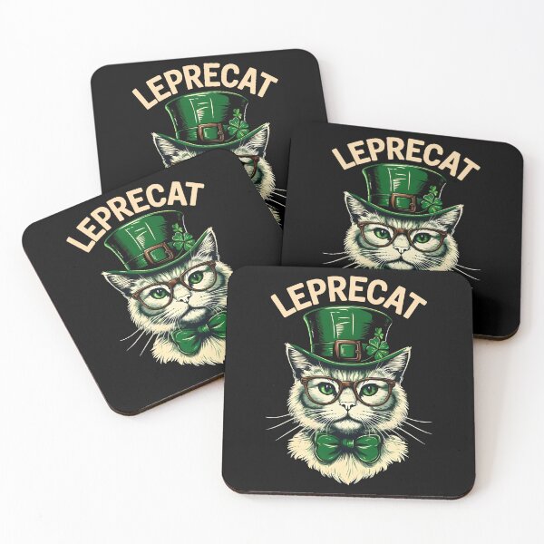 Item preview, Leprecat St Patricks Catricks Day Cats Saint Pattys Day designed and sold by pansak.