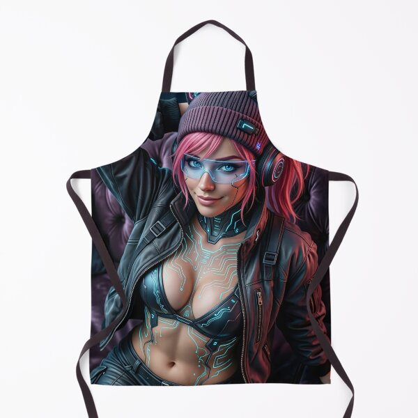 Item preview, Cathrynedelamort cyberpunk gamer in cat beanie designed and sold by CathryneDelamort.