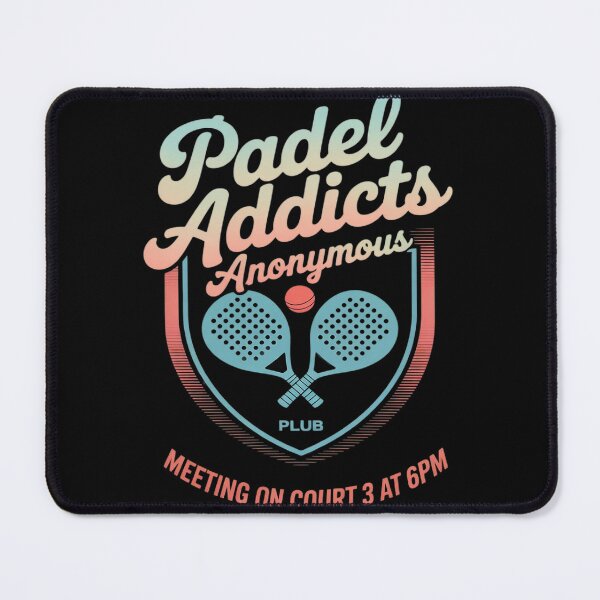 Item preview, Padel Addicts Anonymous Badge Emblem designed and sold by Tatianamiobi.