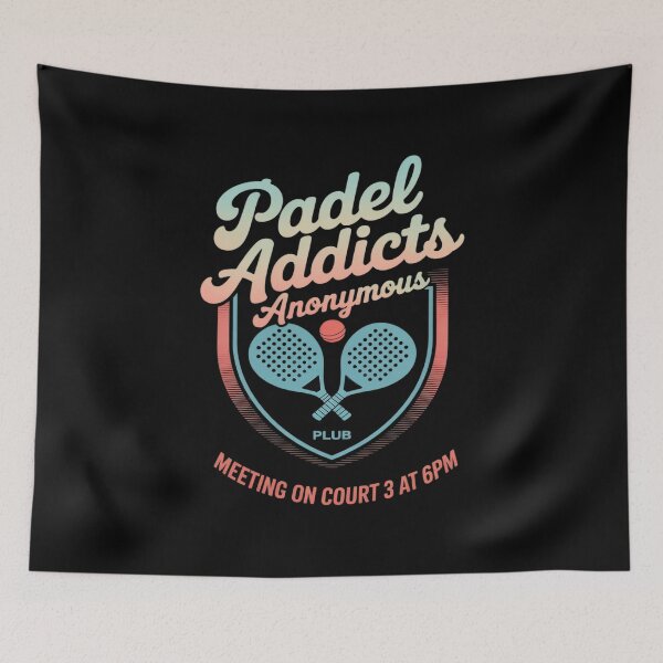 Item preview, Padel Addicts Anonymous Badge Emblem designed and sold by Tatianamiobi.