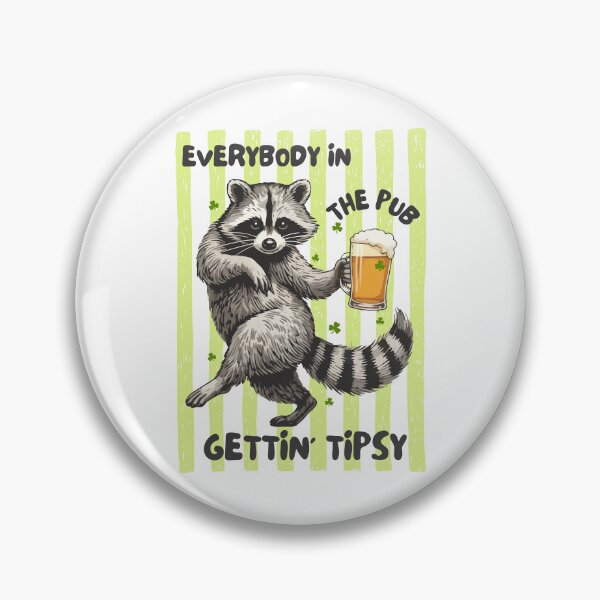 Item preview, Everybody In The Pub Gettin Tipsy Dancing Raccoon Beer Drinking designed and sold by pansak.