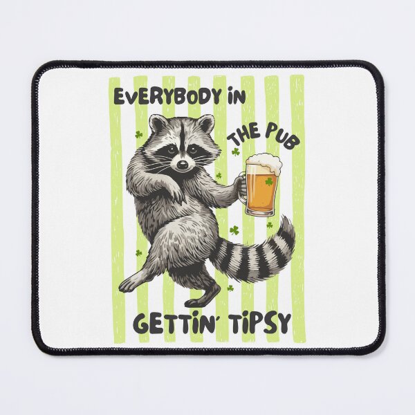 Item preview, Everybody In The Pub Gettin Tipsy Dancing Raccoon Beer Drinking designed and sold by pansak.