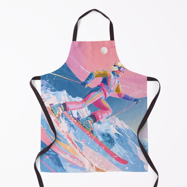 Item preview, Cosmic Ski Run Under Pink Moon designed and sold by Turocks.