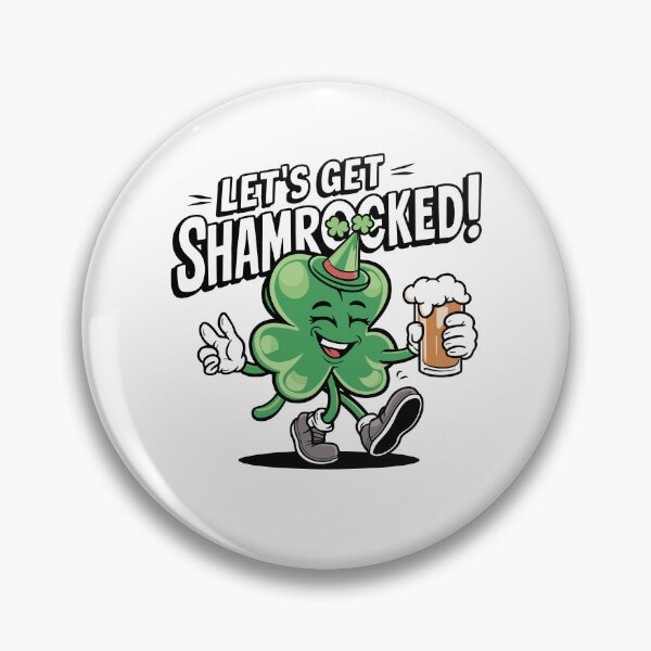 Item preview, Let's Get Shamrocked Irish Day St. Patricks Day Shamrock Beer Drinking designed and sold by pansak.
