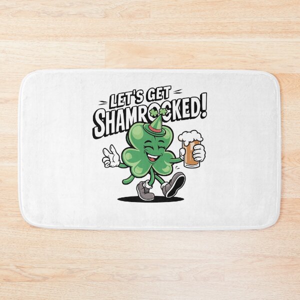 Item preview, Let's Get Shamrocked Irish Day St. Patricks Day Shamrock Beer Drinking designed and sold by pansak.