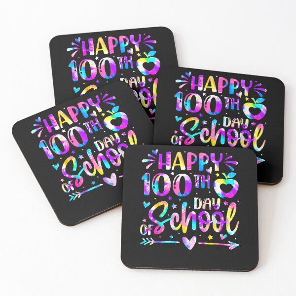 Item preview, Happy 100th Day of School Tie Dye Rainbow 100 Days Smarter designed and sold by Juansustait.