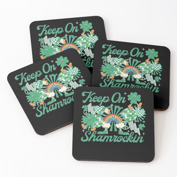 Item preview, Keep On Shamrockin Checkered Rainbow St Patrick's Day designed and sold by pansak.