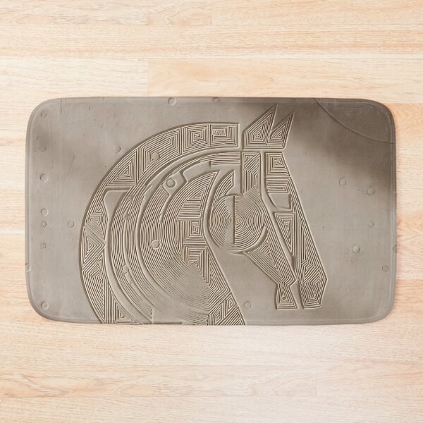Item preview, Carved Horse Head Mural (image size 7840x11680) designed and sold by Digital-Davinci.