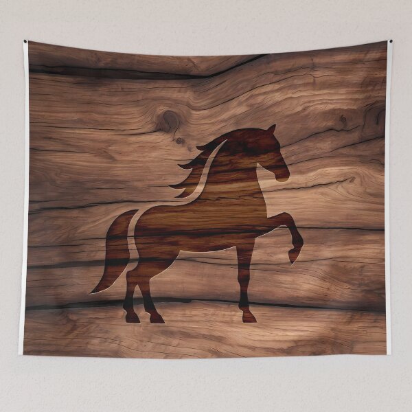 Item preview, Carved Horse Head Mural (image size 7840x11680) designed and sold by Digital-Davinci.