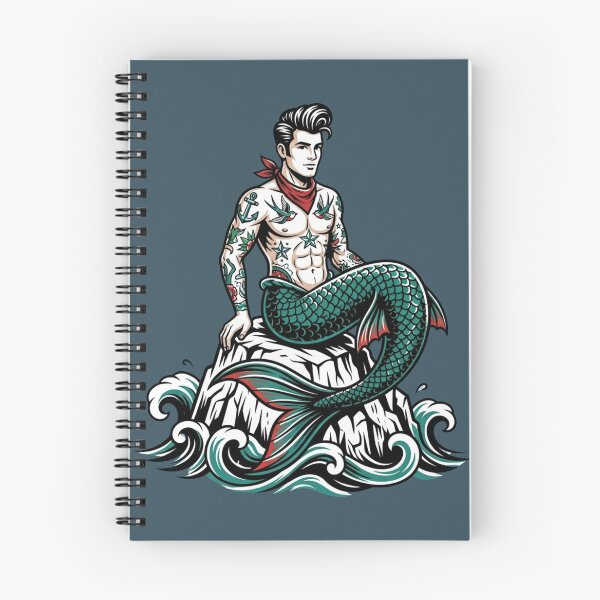 Item preview, Rockabilly Merman designed and sold by TinyRed SpiralArt.
