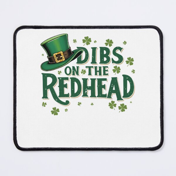 Item preview, Funny Irish St Patricks Day Shamrock Dibs On The Redhead designed and sold by pansak.