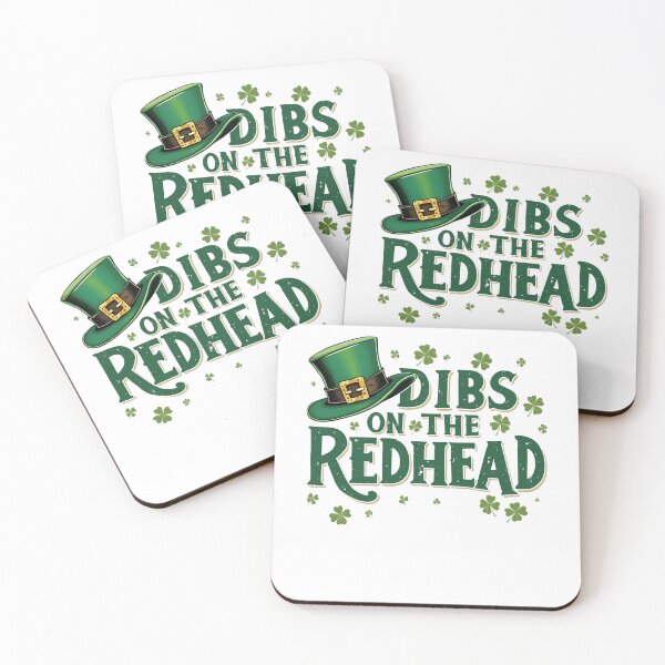 Item preview, Funny Irish St Patricks Day Shamrock Dibs On The Redhead designed and sold by pansak.