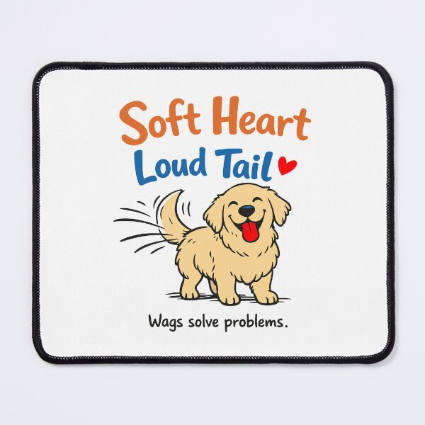 Item preview, Soft Heart, Loud Tail designed and sold by SnappyPNG.