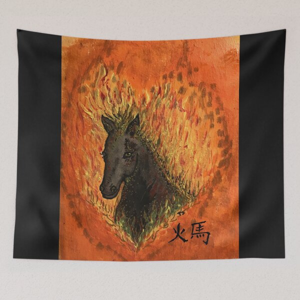 Item preview, Acrylic painting Fire Horse designed and sold by creaphyl28.