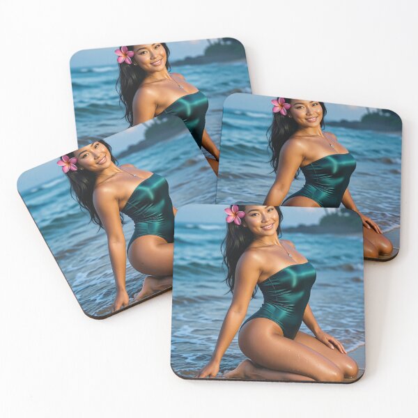 Item preview, Shanti Beachside Radiance in Emerald Swimsuit designed and sold by CathryneDelamort.