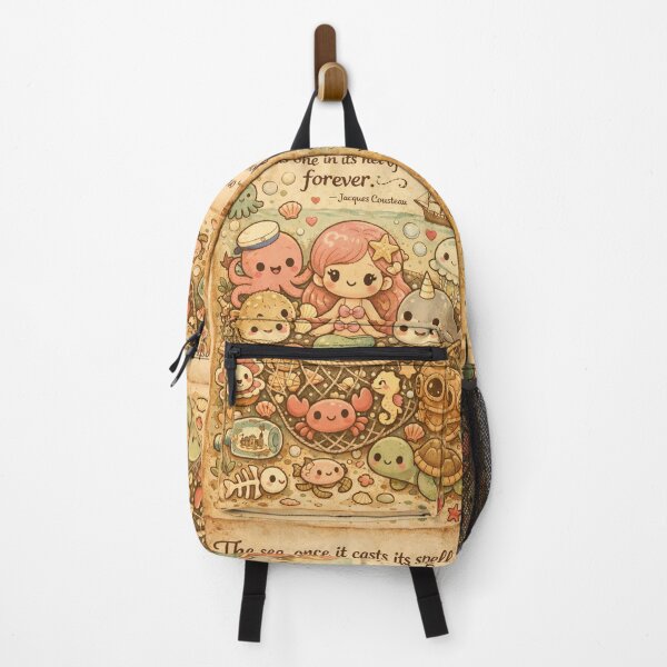 Item preview, A Net Full of Wonders – Cute Kawaii Sea Design designed and sold by Mauswohn.