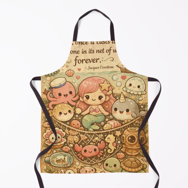Item preview, A Net Full of Wonders – Cute Kawaii Sea Design designed and sold by Mauswohn.