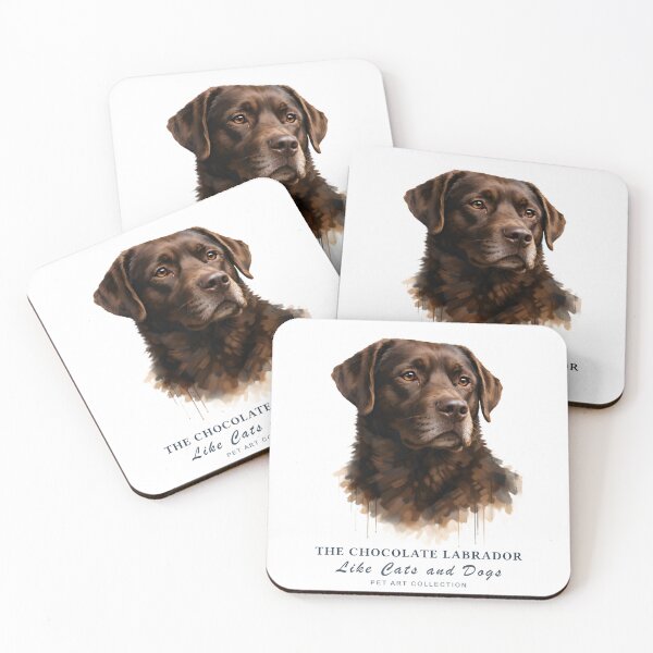 Item preview, Sweet Chocolate Labrador Watercolor Art | Like Cats and Dogs Collection designed and sold by Like-Cats-Dogs.