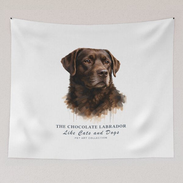 Item preview, Sweet Chocolate Labrador Watercolor Art | Like Cats and Dogs Collection designed and sold by Like-Cats-Dogs.