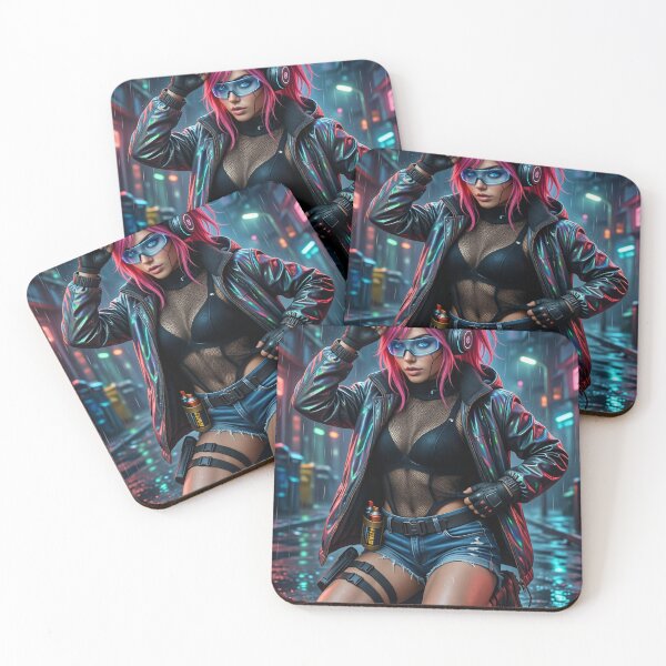 Item preview, Cathrynedelamort cyberpunk cat ear beanie rain designed and sold by CathryneDelamort.
