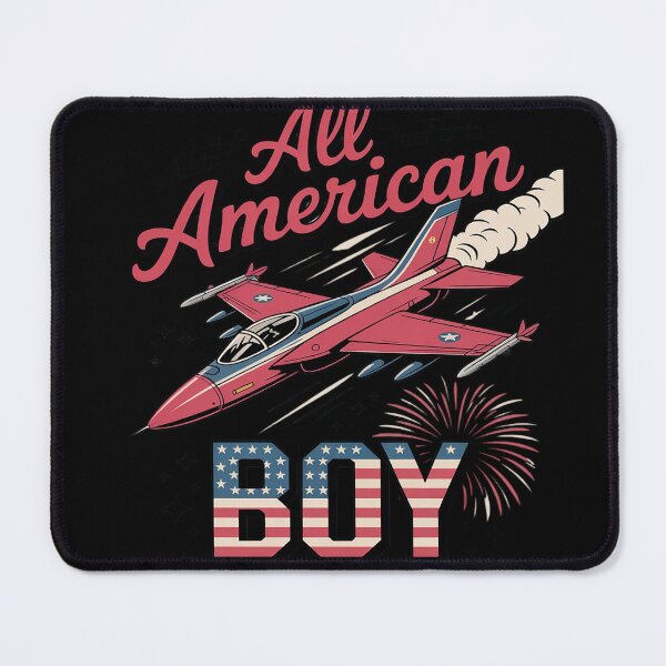 Item preview, Patriotic All American Boy Jet Plane 4th July Youth designed and sold by Tatianamiobi.