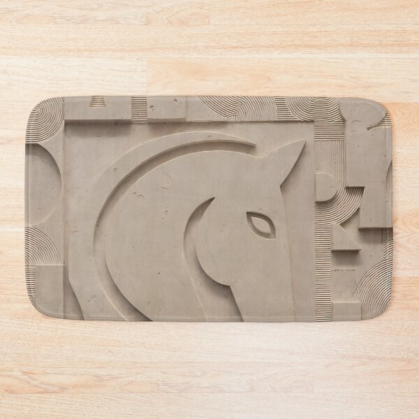 Item preview, Carved Horse Head Mural (image size 7840x11680) designed and sold by Digital-Davinci.