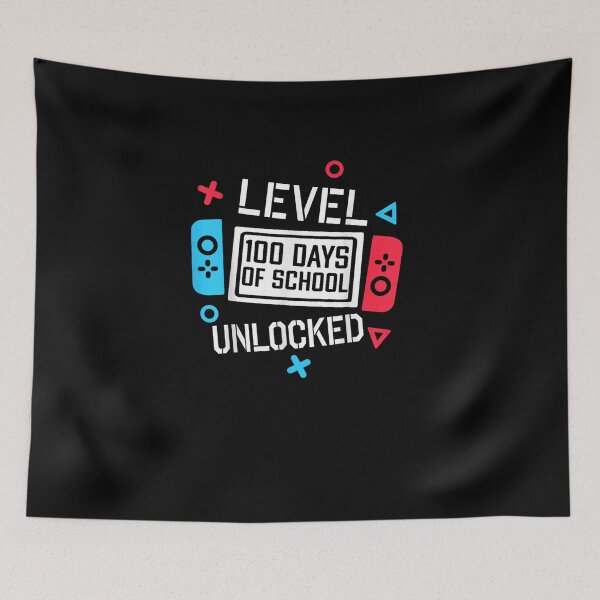 Item preview, Level 100 Days of School Unlocked Gamer Video Games Boys designed and sold by Juansustait.
