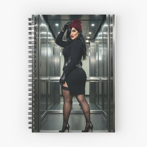Item preview, Cassandra in black dress and red beanie designed and sold by CathryneDelamort.