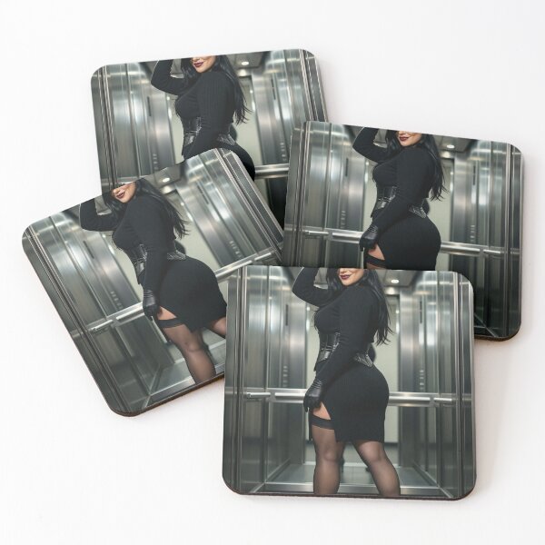 Item preview, Cassandra in black dress and red beanie designed and sold by CathryneDelamort.