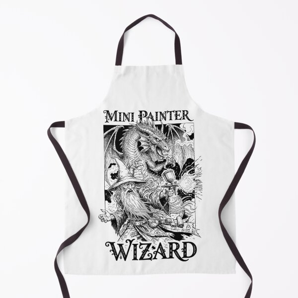 Item preview, Fantasy Miniature Mini Painter Funny Wizard Airbrush RPG designed and sold by GrandeDuc.