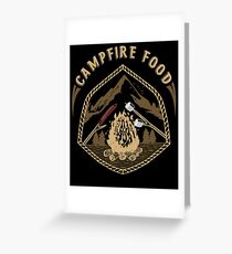 CAMPFIRE FOOD Greeting Card