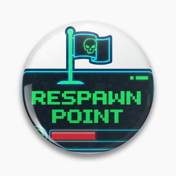 Item preview, Respawn Point Gamer Sticker - Gaming Humor Video Game Gift Gamer Life Restart Button designed and sold by RealVibeVault.