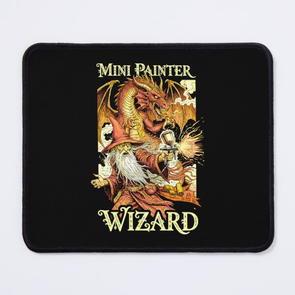 Item preview, Fantasy Miniature Mini Painter Funny Wizard Airbrush RPG designed and sold by GrandeDuc.